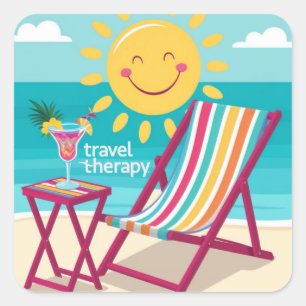 Thérapie de voyage Sticker Vacation Escape