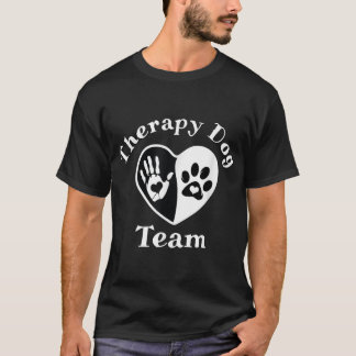 Therapie Dog Team Bekleidung für tierunterstütztes T-Shirt