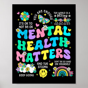 Therapie für psychische Gesundheit Bewusstsein men Poster