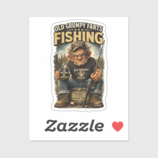 Therapie hat eine Angelrute Lustiger Angler Aufkleber
