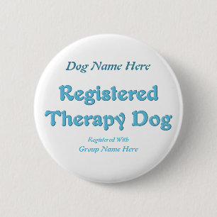 Therapie-Hund-Identifikation Button