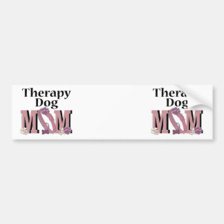 Therapie-Hund-MAMA Autoaufkleber