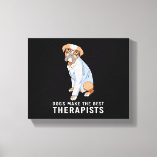 Therapie Hunde Psychologie Therapeut Leinwanddruck