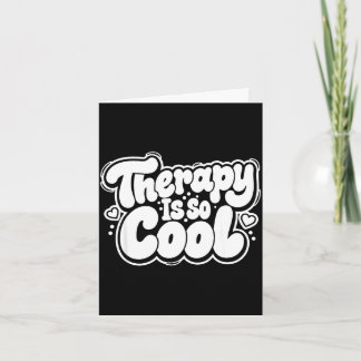 Therapie ist cool _ gesunde Einstellung positive G Karte