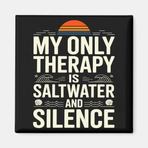 Therapie ist R und Silence Beach Sommer Casual Wea Magnet