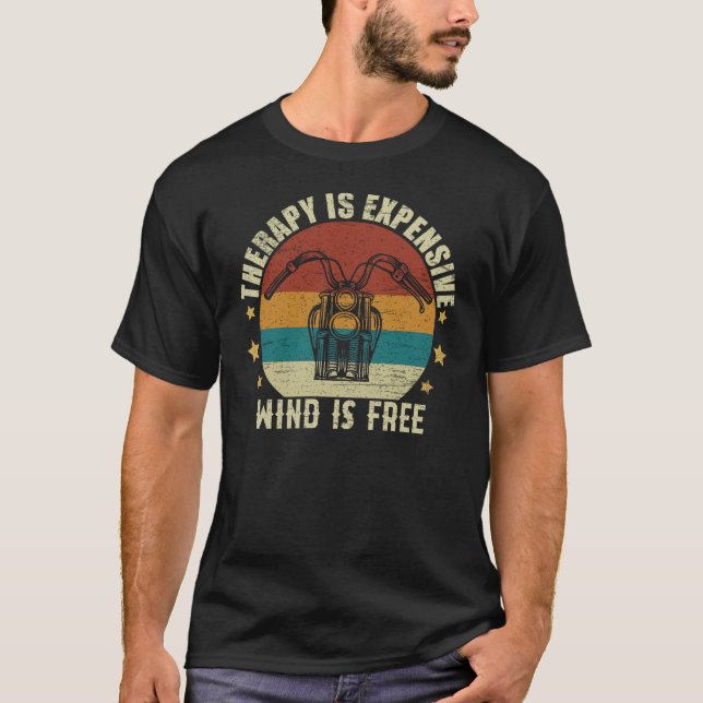 Therapie ist teuer Wind ist kostenlos T-Shirt (Vorderseite)