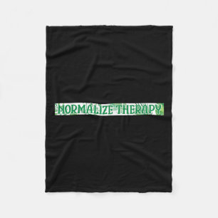 Therapie Mental Health Awareness Warrior Counselor Fleecedecke