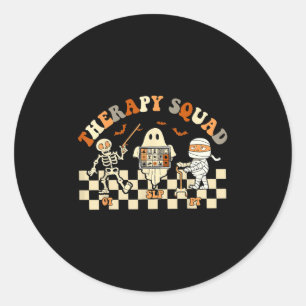 Therapie Squad Slp Ot PT Ghost Halloween Krankenko Runder Aufkleber