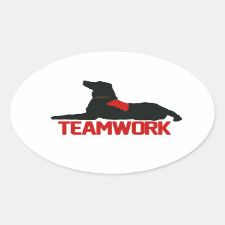 (Thérapie) Stickers rouges de travail d'équipe