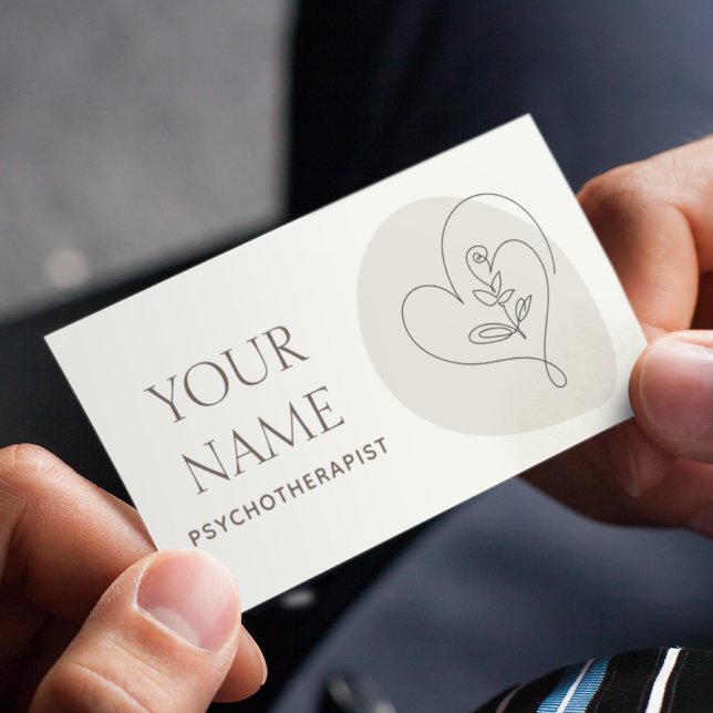 Therapieberater für Psychotherapie Gezeichnet Hear Visitenkarte (Von Creator hochgeladen)