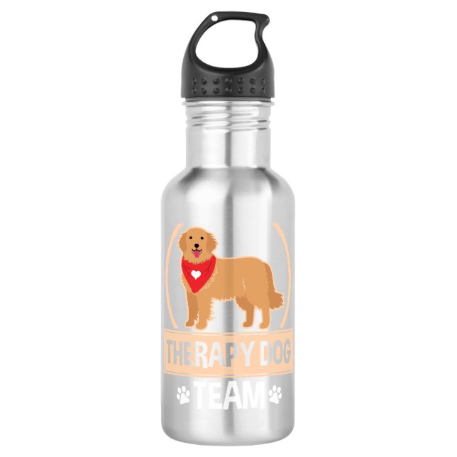 Therapiedog Edelstahlflasche (Vorderseite)