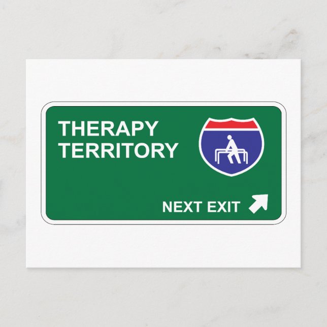 Therapieende Postkarte (Vorderseite)