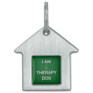 Therapiehund Einfaches Weihnachten benutzerdefinie Tiermarke