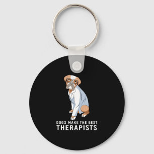 Therapiehund-Psychologe Therapeut Schlüsselanhänger