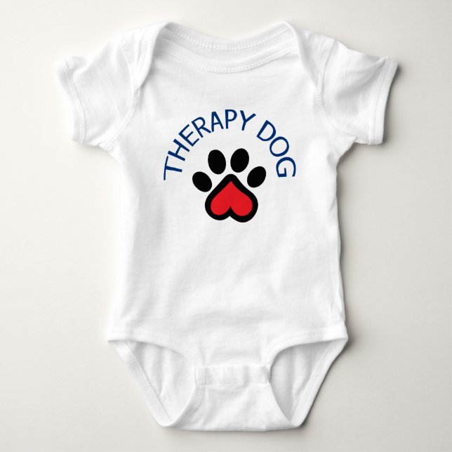 Therapy Dog Baby Strampler (Vorderseite)