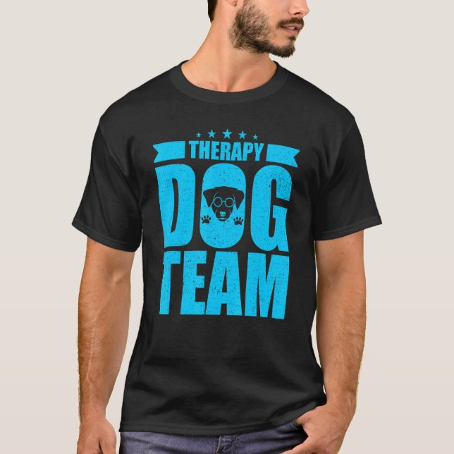 Therapy Dog Design - Therapy Dog Team T-Shirt (Vorderseite)