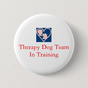 therapy_dog_insignia, Therapie-Hundeteam im Button