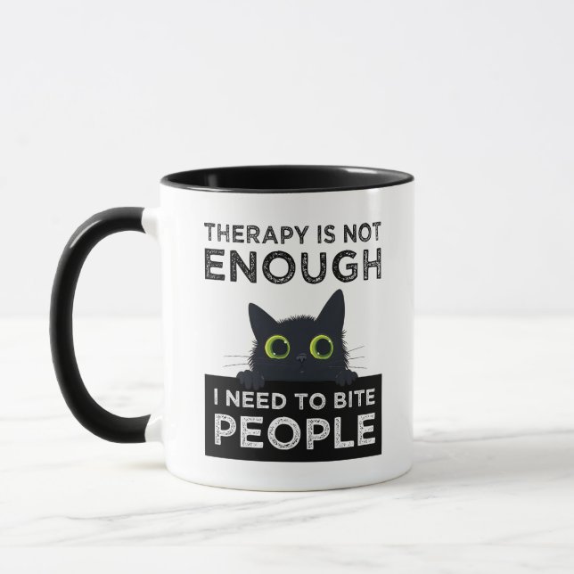 Therapy Is Not Enough - I Need To Bite People Tasse (Links)