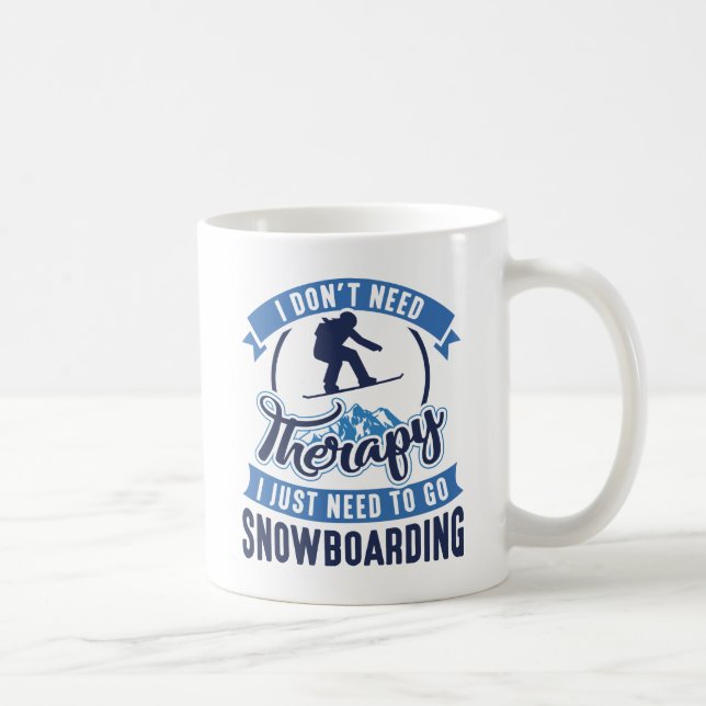 Therapy Snowboarding Kaffeetasse (Rechts)