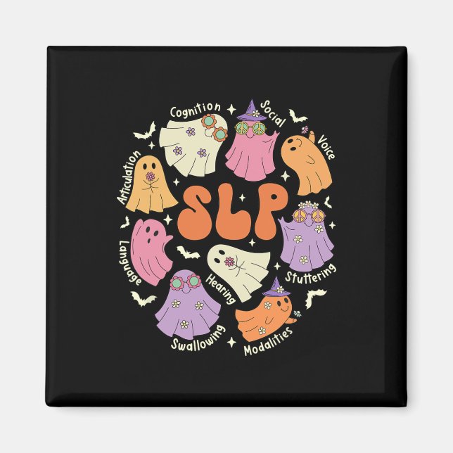 Therapy Speech Language Pathologist Halloween Magnet (Vorne)