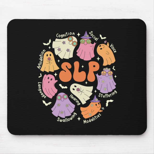 Therapy Speech Language Pathologist Halloween Mousepad (Vorne)