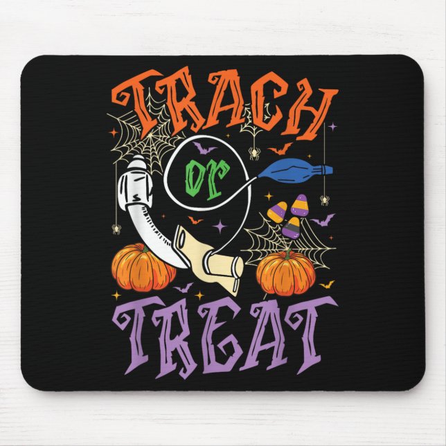 Therastfalle oder Leckerei Icu Rn Halloween Mousepad (Vorne)