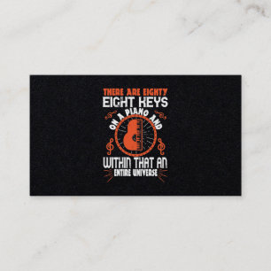 There Are Eighty-Eight Keys Wir haben Klavier Visitenkarte
