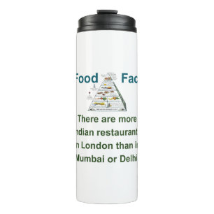 There Are More Indian Restaurants - Food Fact Thermosbecher