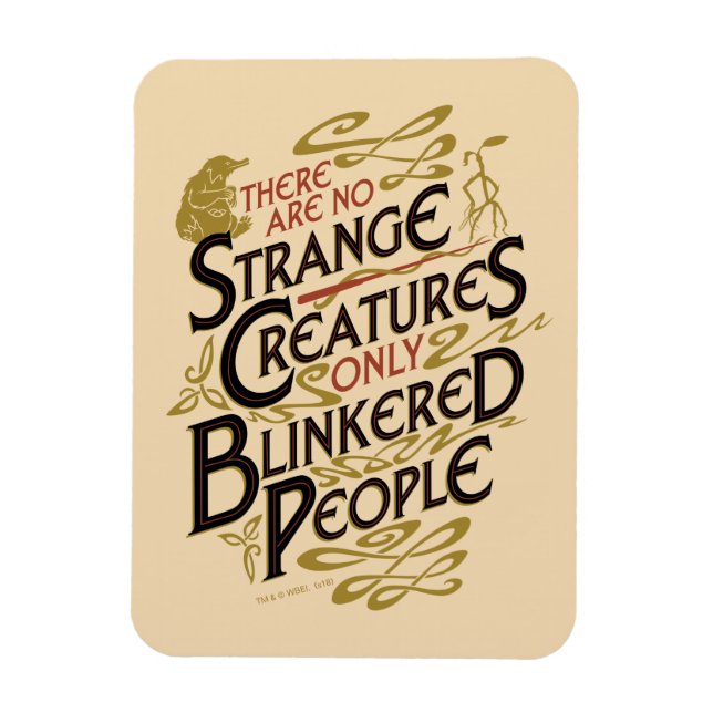 There Are No Strange Creatures Magnet (Vertikal)