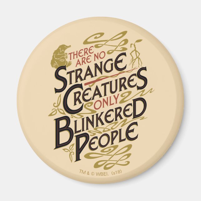 There Are No Strange Creatures Magnet (Vorne)