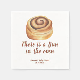 There is a Bun in the oven Baby Shower Serviette