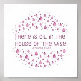 There is Oil in the House of the Wise Poster