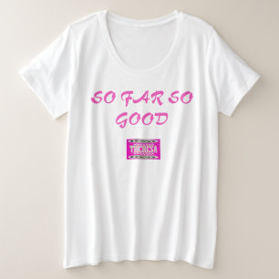 Theresa Name Design tief rosa mit hypnotischen Sym Große Größe T-Shirt