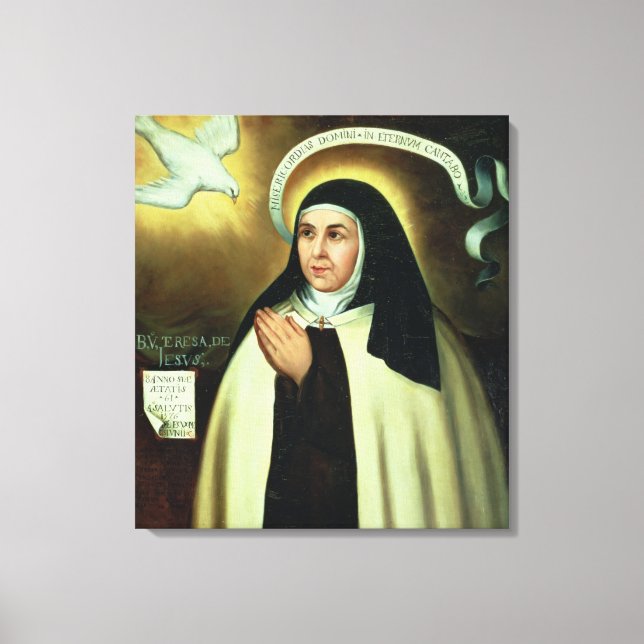 Theresa von Avila 1570 Leinwanddruck (Vorderseite)