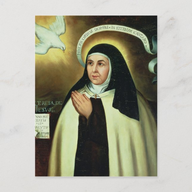 Theresa von Avila 1570 Postkarte (Vorderseite)