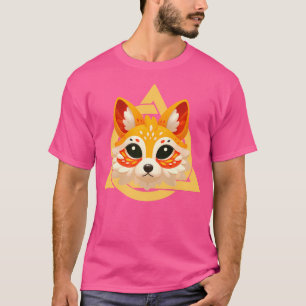 Therian Fox Mask Paws Quadrobics Therianthropy Sig T-Shirt