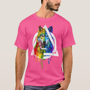 Therian Wolf Lgbt Therian Stuff for Pride Month Wo T-Shirt