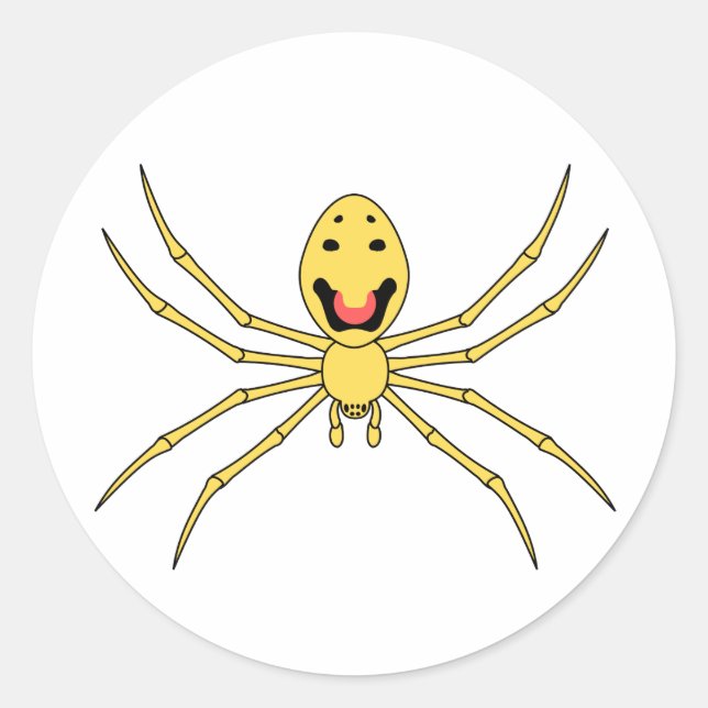 Theridion grallator AKA Happy Face Spider Runder Aufkleber (Vorderseite)