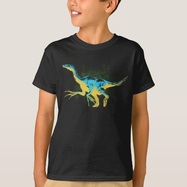 Therizinosaurus Dunkler T - Shirt (Vorderseite)