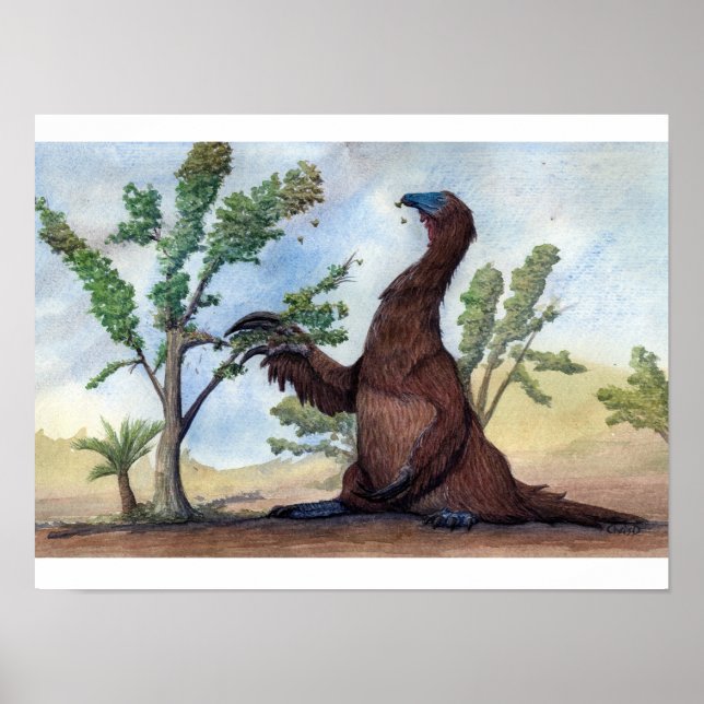 Therizinosaurus Print Poster (Vorne)