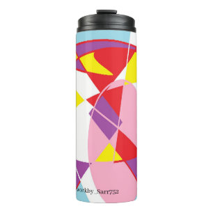 Thermal Tumbler: ABSTRAKTE FARBE Thermosbecher