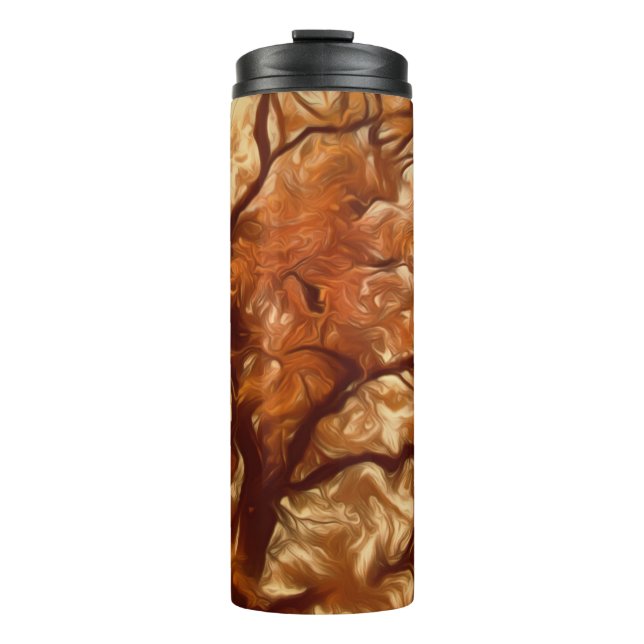 Thermal Tumbler Autumn Massive Tree Yellow Thermosbecher (Vorderseite)