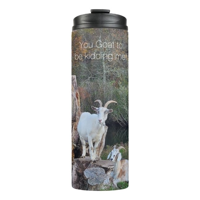 Thermal Tumbler: "Du machst mir einen Witz!" Thermosbecher (Vorderseite)