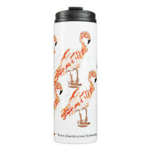 Thermal Tumbler : Flamingo's Thermosbecher