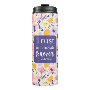 Thermal Tumbler Floral Design Thermosbecher