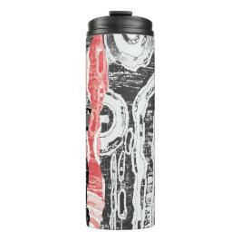 Thermal Tumbler – Friction Lands Abstract Design Thermosbecher