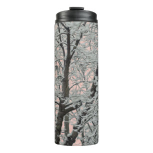 Thermal Tumbler großer Baum im Schnee Thermosbecher