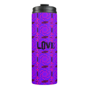 Thermal Tumbler LIEBE PINK - MANDALA MODERN Thermosbecher