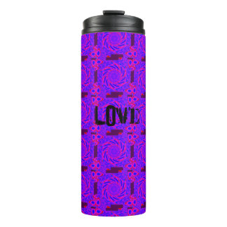 Thermal Tumbler LIEBE PINK - MANDALA MODERN Thermosbecher