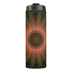 Thermal Tumbler Mandala Schnürsenkel Form Naturfar Thermosbecher
